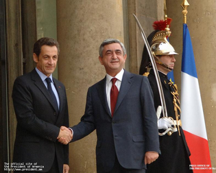 Серж Саргсян и Николя Саркози